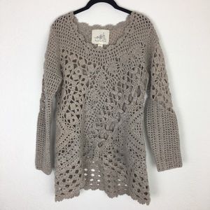 Angel of The North Thick Knit Sweater Large